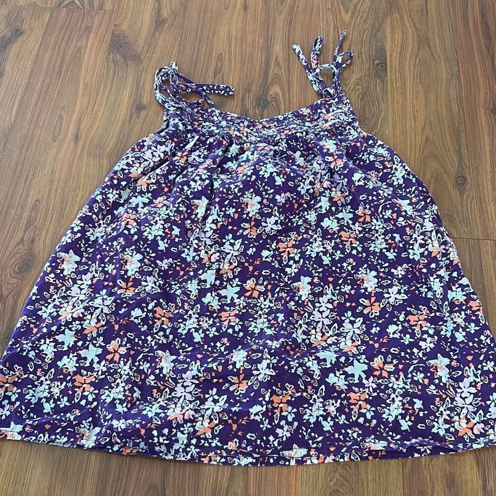 Old Navy purple floral spaghetti strap top cotton size XS Boho chic